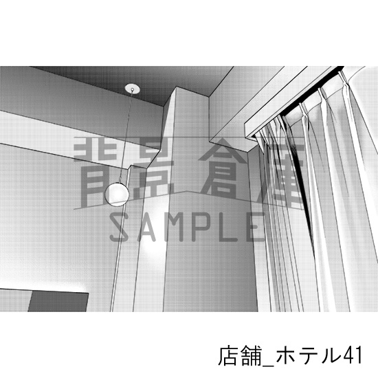 店舗_背景素材集38(ホテル)_トーン