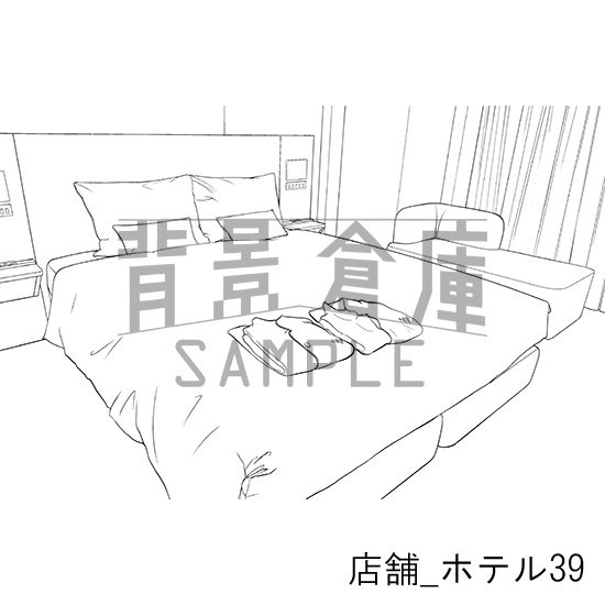 店舗_背景素材集38(ホテル)_トーン