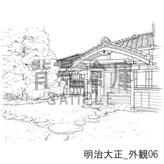 明治大正_背景素材集1(外観)_トーン