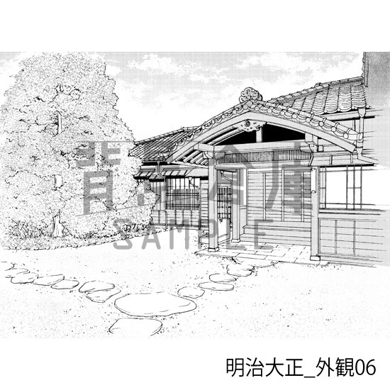 明治大正_背景素材集1(外観)_トーン