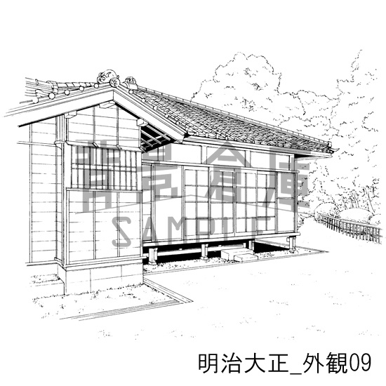 明治大正_背景素材集1(外観)_トーン