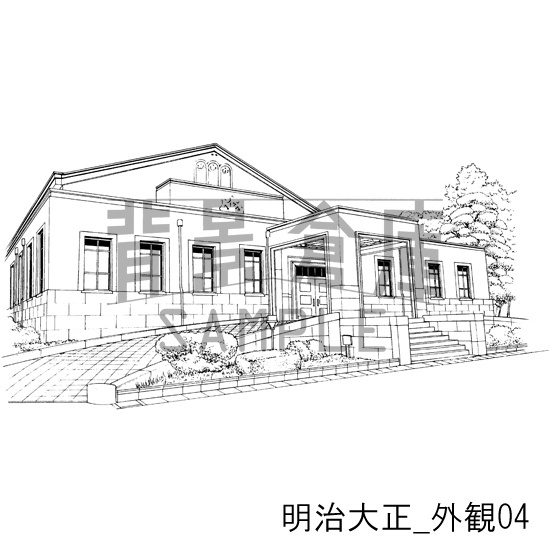 明治大正_背景素材集1(外観)_トーン