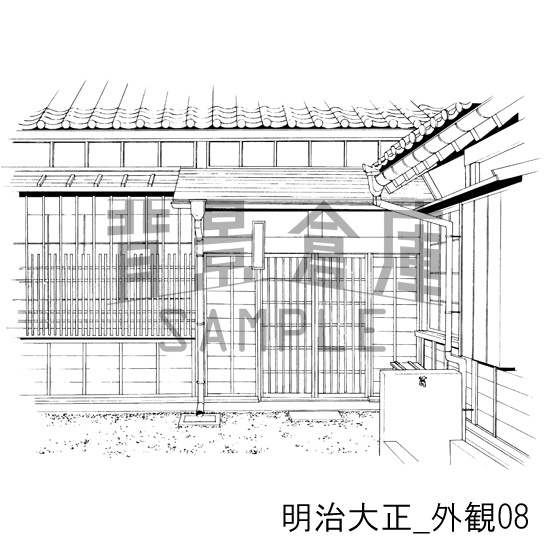 明治大正_背景素材集1(外観)_トーン