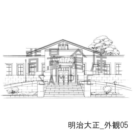 明治大正_背景素材集1(外観)_トーン