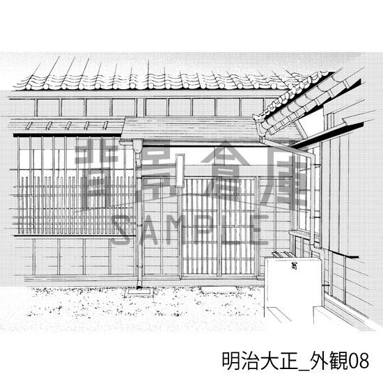 明治大正_背景素材集1(外観)_トーン