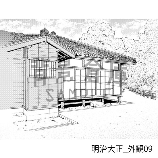 明治大正_背景素材集1(外観)_トーン