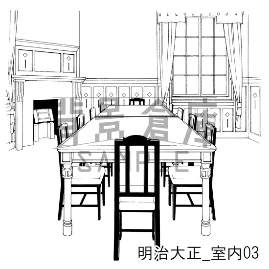 明治大正_背景素材集3(室内)_トーン