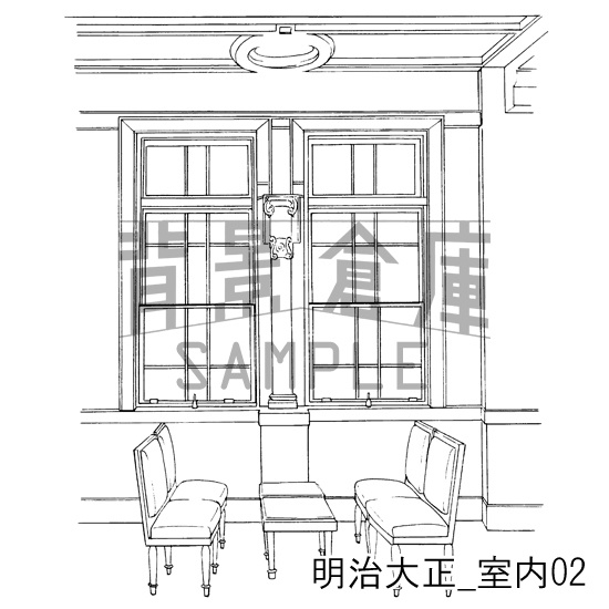 明治大正_背景素材集3(室内)_トーン