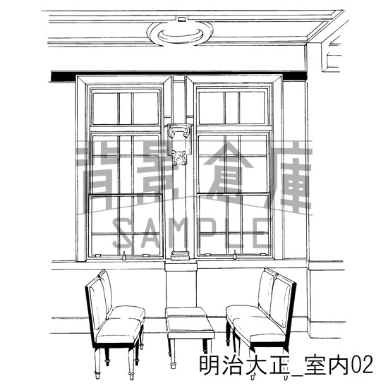 明治大正_背景素材集3(室内)_トーン