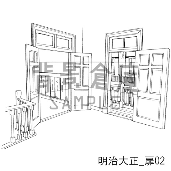 明治大正_背景素材集3(室内)_トーン