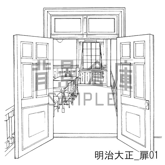 明治大正_背景素材集3(室内)_トーン