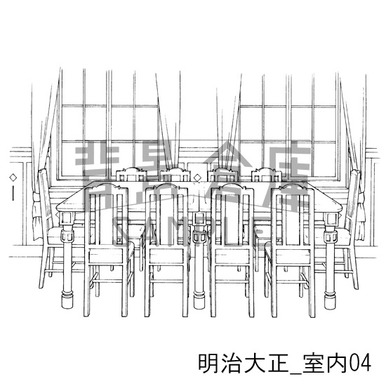 明治大正_背景素材集3(室内)_トーン