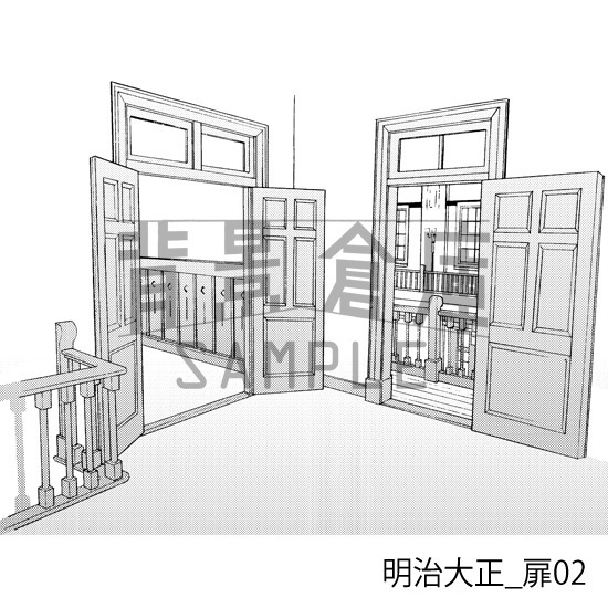 明治大正_背景素材集3(室内)_トーン