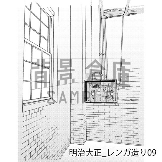 明治大正_背景素材集4(外観)_トーン