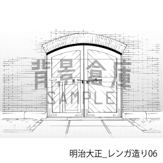 明治大正_背景素材集4(外観)_トーン