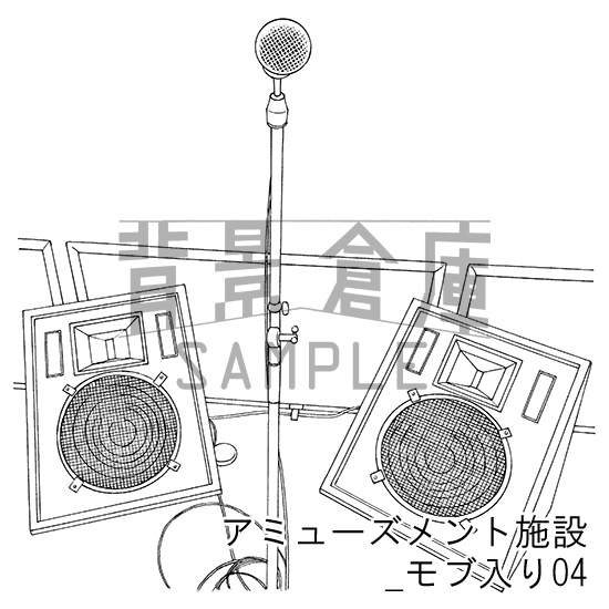 アミューズメント施設の背景集_セット6(モブ入り)