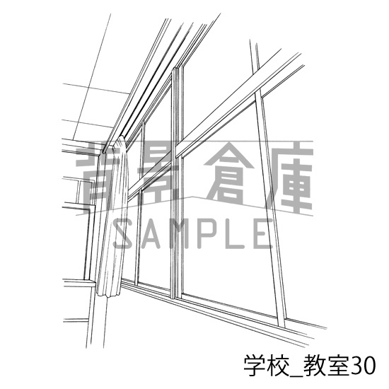 学校の背景集_セット21(教室)