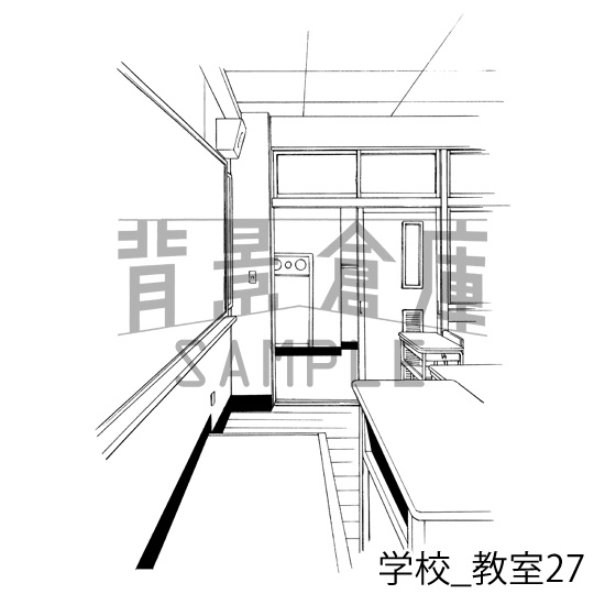 学校の背景集_セット21(教室)