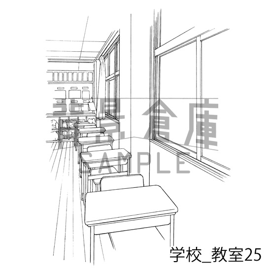 学校の背景集_セット21(教室)