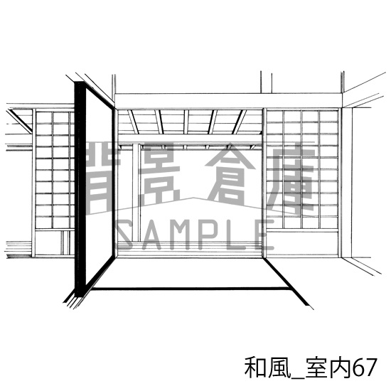 和風の背景集_セット22(室内)