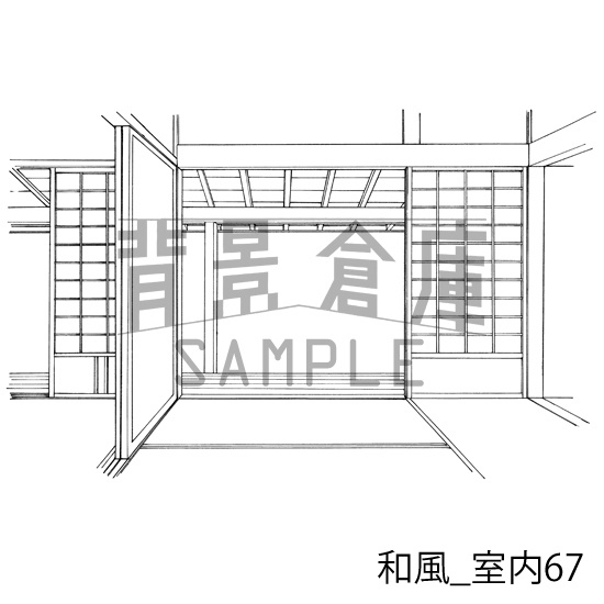 和風の背景集_セット22(室内)