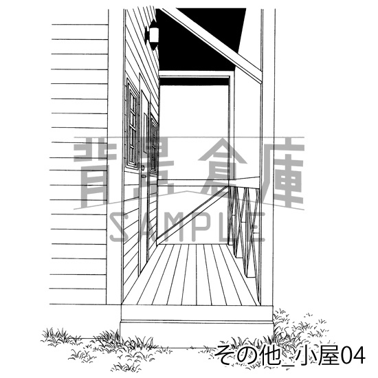 その他の背景集_セット2(小屋)