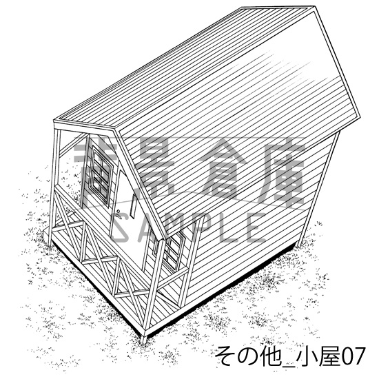 その他の背景集_セット2(小屋)