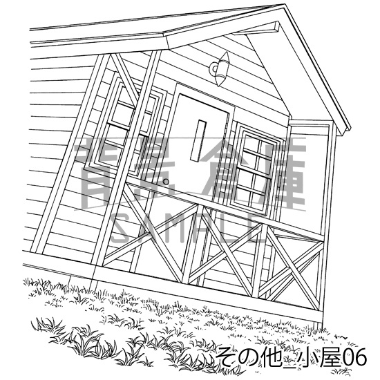 その他の背景集_セット2(小屋)