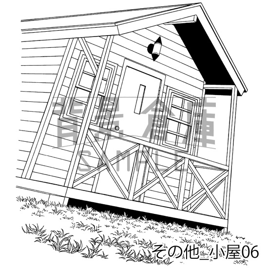 その他の背景集_セット2(小屋)