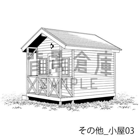 その他の背景集_セット2(小屋)