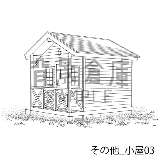 その他の背景集_セット2(小屋)