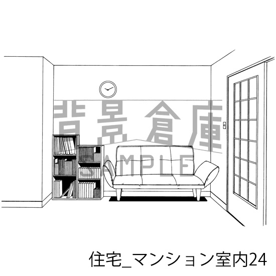 住宅の背景集_セット18(マンション室内)