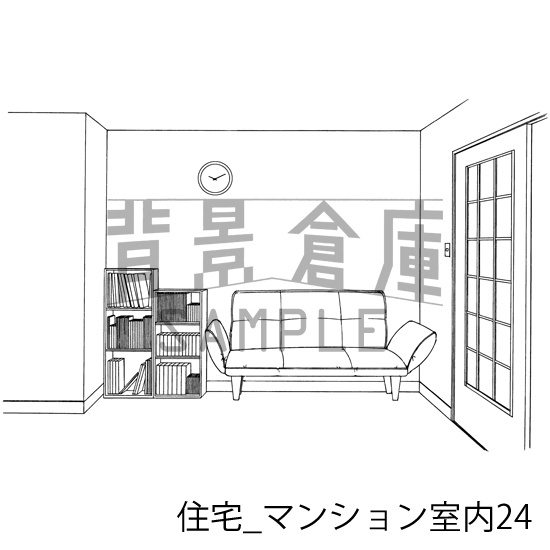住宅の背景集_セット18(マンション室内)