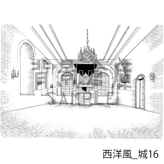 西洋風の背景集_セット9(城)