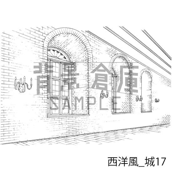 西洋風の背景集_セット9(城)