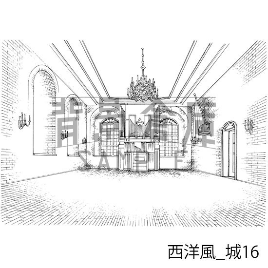 西洋風の背景集_セット9(城)