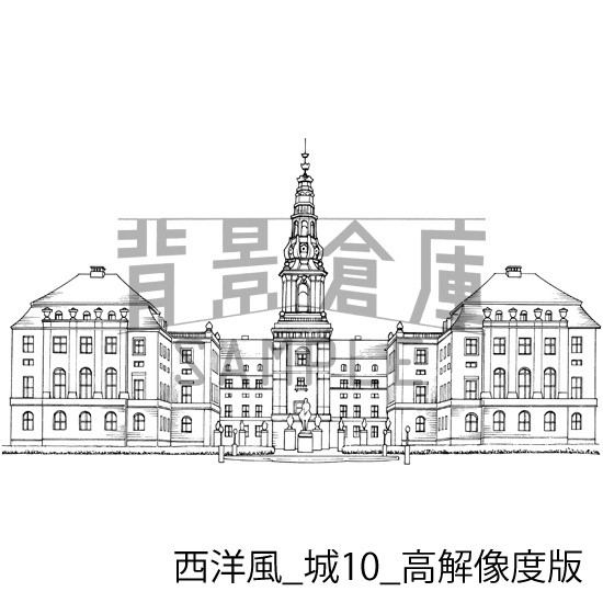 西洋風の背景集_セット9(城)_高解像度版