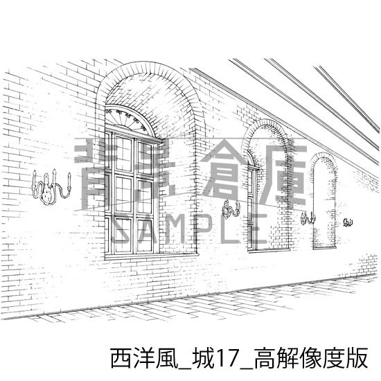 西洋風の背景集_セット9(城)_高解像度版