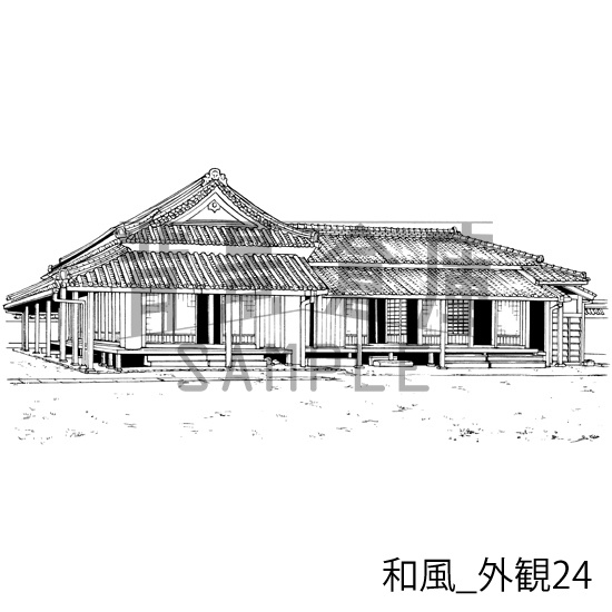 和風の背景集_セット23(外観)