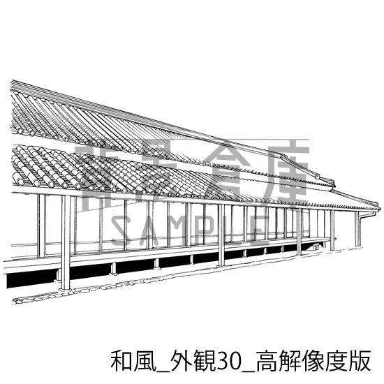 和風の背景集_セット23(外観)_高解像度版