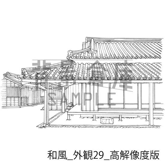 和風の背景集_セット23(外観)_高解像度版