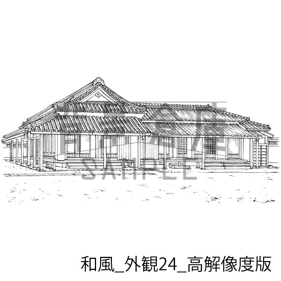 和風の背景集_セット23(外観)_高解像度版