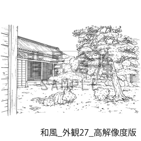和風の背景集_セット23(外観)_高解像度版