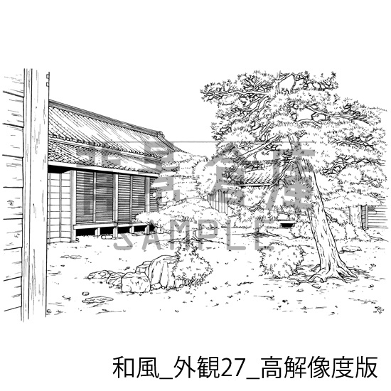 和風の背景集_セット23(外観)_高解像度版