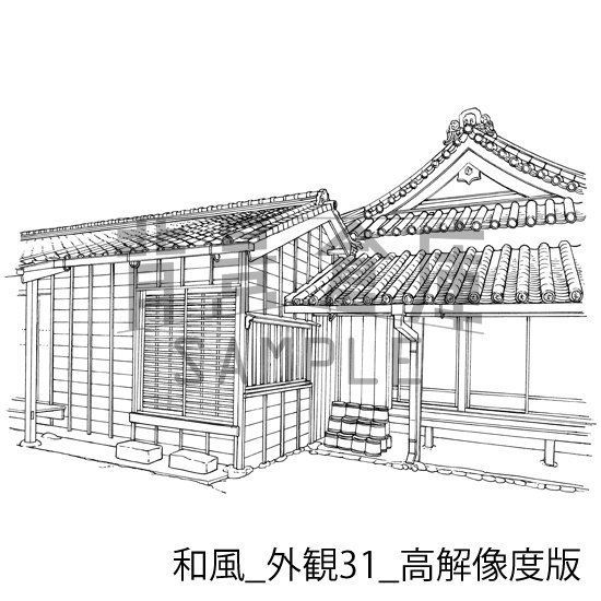 和風の背景集_セット23(外観)_高解像度版