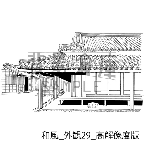 和風の背景集_セット23(外観)_高解像度版