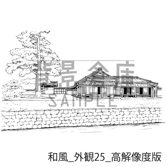 和風の背景集_セット23(外観)_高解像度版
