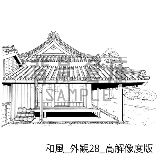 和風の背景集_セット23(外観)_高解像度版