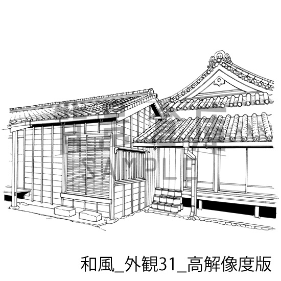 和風の背景集_セット23(外観)_高解像度版