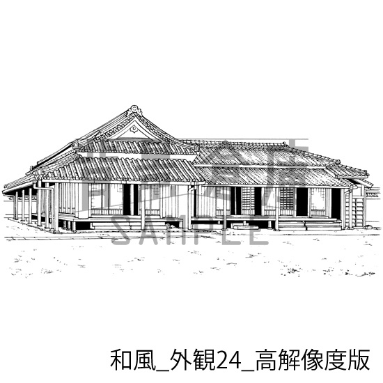 和風の背景集_セット23(外観)_高解像度版